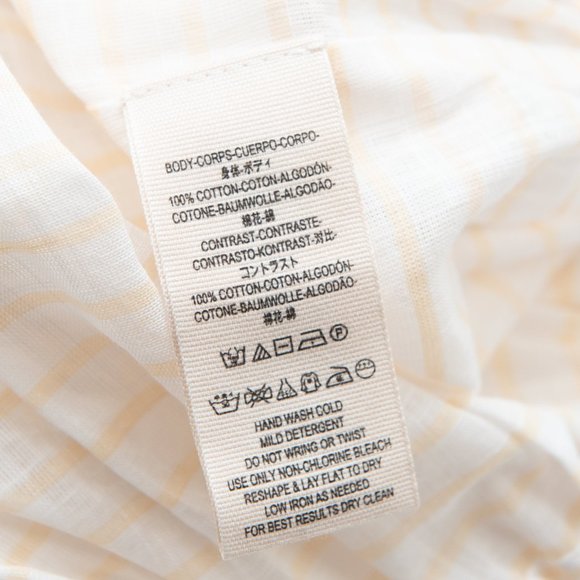 Free People Allora Allora Top Stripe Shirt Crochet Peach White Size Small New - Picture 6 of 7